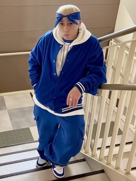 「アイテム（スタジャン）」を使った、龍一 (The Loveless)®︎さん（メンズ・168cm）の冬コーディネート