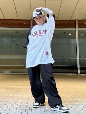 「Shady LTD.のアイテム（Tシャツ/カットソー、ブラック系）」を使った、龍一 (The Loveless)®︎さん（メンズ・168cm）の春コーディネート