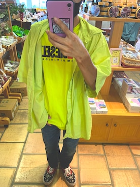 「STUDIO SEVEN（スタジオ セブン）のアイテム（ジャケット/アウター）」を使った、Yuto_kgインスタフォローお願い！さん（メンズ・160cm）の夏コーディネート