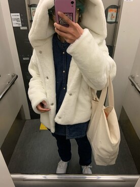 「ANDGEEBEE（アンジービー）のアイテム」を使った、Yuto_kgインスタフォローお願い！さん（メンズ・160cm）の冬コーディネート