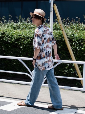 「Blue Standard （ブルースタンダード）のアイテム」を使った、冨田 幸大さん（メンズ・171cm）の夏コーディネート