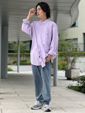 「re_k by JUNRED（レクバイジュンレッド）のアイテム（デニムパンツ）」を使った、冨田 幸大さん（メンズ・171cm）の夏コーディネート