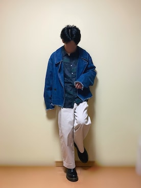「shiki tokyo（シキトウキョウ）のアイテム（ジャケット/アウター）」を使った、ふーみんさん（メンズ・165cm）の冬コーディネート