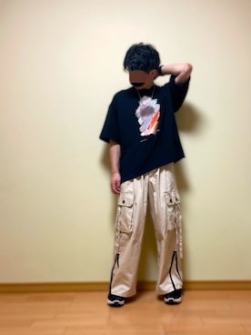 「shiki tokyo（シキトウキョウ）のアイテム（アクセサリー）」を使った、ふーみんさん（メンズ・165cm）の夏コーディネート