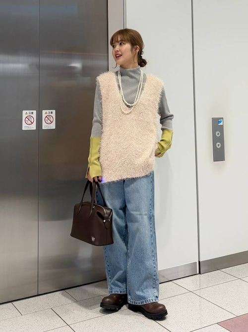 ラメシャギーベスト 284592（ニット/セーター）｜LOWRYS FARM