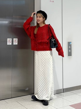 「アイテム（ポロシャツ）」を使った、aoさん（レディース・158cm）の秋コーディネート