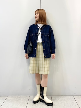 「サイドゴアブーツ」｜aoさん（レディース・158cm・10代）の冬コーディネート