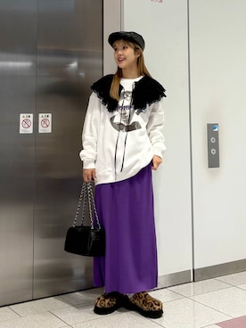 「アイテム（付け襟）」を使った、aoさん（レディース・158cm）の秋コーディネート