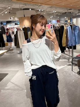 「アイテム（スウェットパンツ）」を使った、aoさん（レディース・158cm・20代）の夏コーディネート