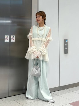 「アイテム（パンプス）」を使った、aoさん（レディース・158cm・20代）の夏コーディネート