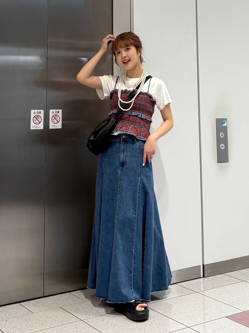 aoさんの「フライスチビＴシャツＳＳ 111954（LOWRYS FARM）」を使ったコーディネートの1枚目の写真