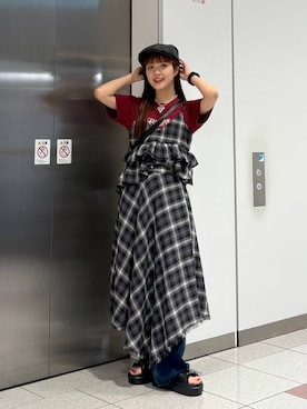 「アイテム（スカート）」を使った、aoさん（レディース・158cm・20代）の夏コーディネート
