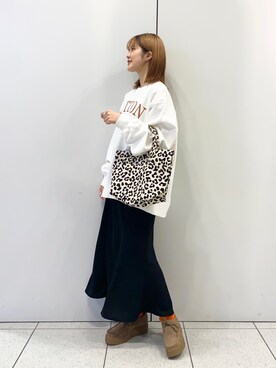 「カラーソックス」｜「アイテム（その他シューズ）」を使った、aoさん（レディース・158cm）の春コーディネート