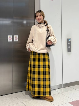 「アイテム（ヘアピン）」を使った、aoさん（レディース・158cm）の冬コーディネート