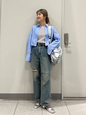 「アイテム（バックパック/リュック）」を使った、aoさん（レディース・158cm・20代）の春コーディネート