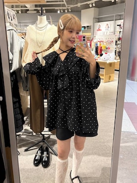 「アイテム（ヘアピン）」を使った、aoさん（レディース・158cm）の秋コーディネート