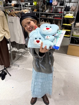 「アイテム（エコバッグ/サブバッグ）」を使った、aoさん（レディース・158cm）の秋コーディネート