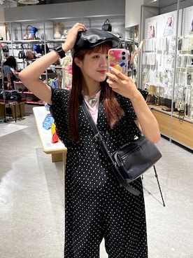 「アイテム（ハンチング/ベレー帽）」を使った、aoさん（レディース・158cm・20代）の夏コーディネート