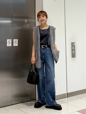「アイテム（タンクトップ）」を使った、aoさん（レディース・158cm・20代）の夏コーディネート