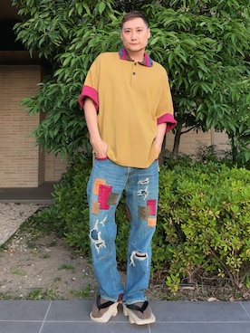 「アイテム（ソックス/靴下）」を使った、まっちゃんさん（メンズ・183cm・40代）の夏コーディネート