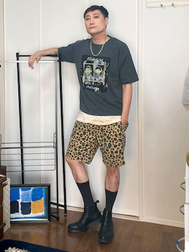 「アイテム（タンクトップ）」を使った、まっちゃんさん（メンズ・183cm・40代）の夏コーディネート