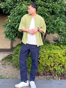 「アイテム（レッグウェア）」を使った、まっちゃんさん（メンズ・183cm・40代）の夏コーディネート