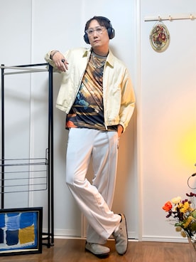 「アイテム（レッグウェア）」を使った、まっちゃんさん（メンズ・183cm）の秋コーディネート