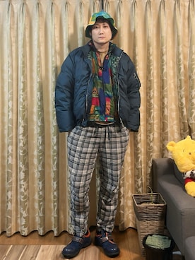 「アイテム（ダウンジャケット/コート）」を使った、まっちゃんさん（メンズ・183cm・30代）の秋コーディネート