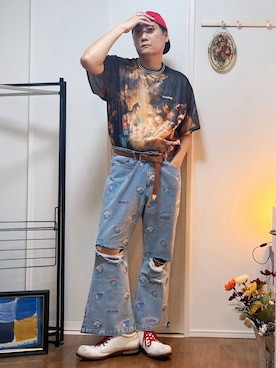 「アイテム（ファッション雑貨）」を使った、まっちゃんさん（メンズ・183cm・40代）の秋コーディネート