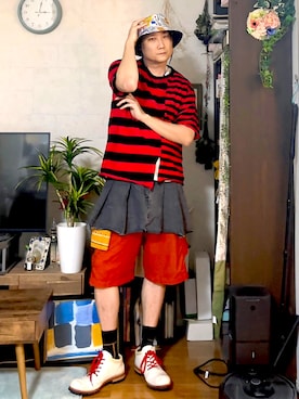 まっちゃんさん（メンズ・183cm・40代）の夏コーディネート