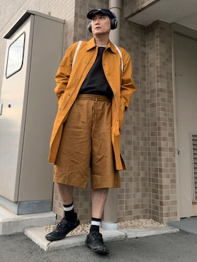 「GU（ジーユー）のアイテム」を使った、まっちゃんさん（メンズ・183cm）の春コーディネート