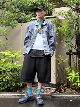 「アイテム（ブルゾン）」を使った、まっちゃんさん（メンズ・183cm）の夏コーディネート