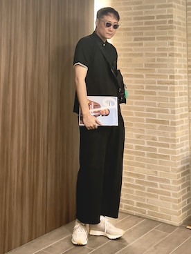 「アイテム（サングラス）」を使った、まっちゃんさん（メンズ・183cm）の夏コーディネート