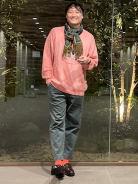 まっちゃんさん（メンズ・183cm）の冬コーディネート