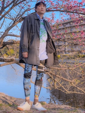 まっちゃんさん(メンズ・183cm)の春コーディネート