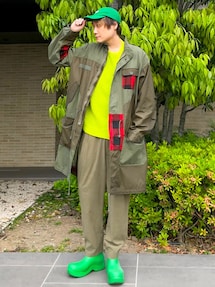 COMME des GARCONS HOMMEのモッズコートを使った人気ファッション