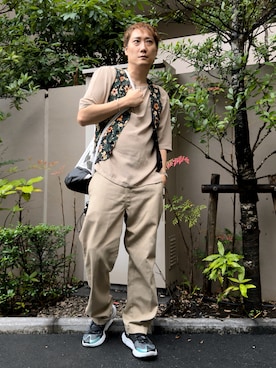 「glamb（グラム）のアイテム」を使った、まっちゃんさん（メンズ・183cm）の夏コーディネート