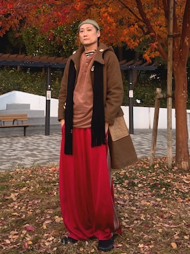 まっちゃんさん（メンズ・183cm）の冬コーディネート