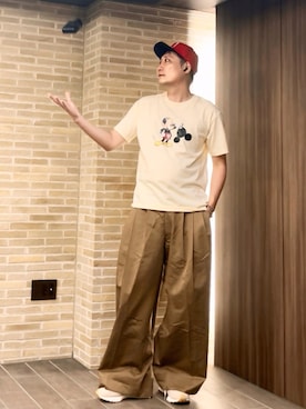 「アイテム（帽子）」を使った、まっちゃんさん（メンズ・183cm・40代）の夏コーディネート