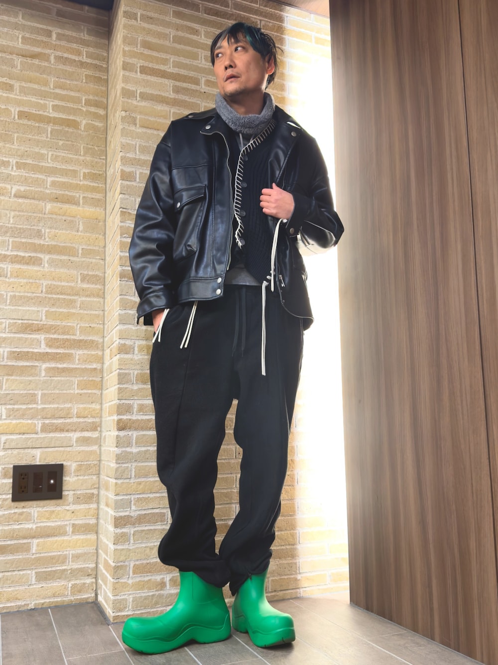 MASONPRINCEのライダースジャケットを使った人気ファッション