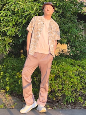 「ADAM ET ROPE'（アダムエロペ）のアイテム」を使った、まっちゃんさん（骨格ナチュラル・メンズ・183cm）の夏コーディネート