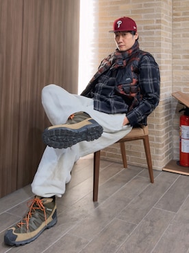 まっちゃんさん（メンズ・183cm・40代）の秋コーディネート