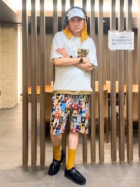「アイテム（パンツ）」を使った、まっちゃんさん（メンズ・183cm・40代）の夏コーディネート