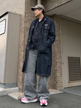 「オープンカラーシャツ」｜まっちゃんさん（メンズ・183cm）の春コーディネート