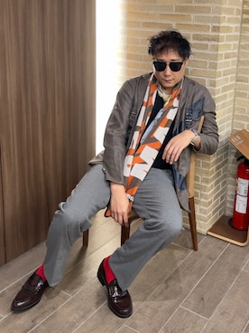 まっちゃんさん（メンズ・183cm）の秋コーディネート