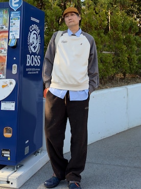 「アイテム（ブーツ）」を使った、まっちゃんさん（メンズ・183cm・40代）の冬コーディネート