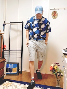 「アイテム（アクセサリー）」を使った、まっちゃんさん（メンズ・183cm）の夏コーディネート