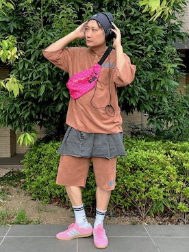 「アイテム（ルームウェア）」を使った、まっちゃんさん（メンズ・183cm）の秋コーディネート