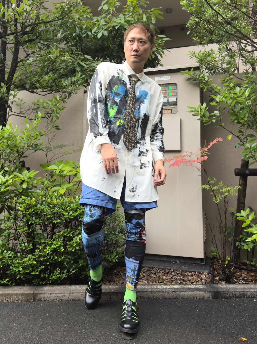 コムデギャルソン　レギンス　タイツ COMME des GARCONS HOMME PLUSのレギンス/スパッツを使った人気