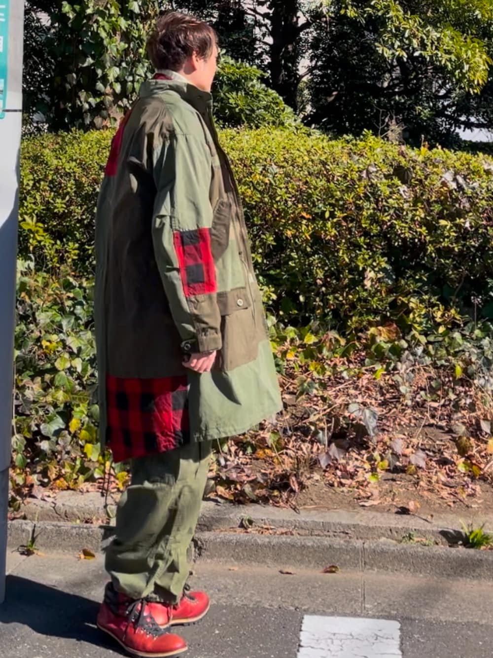 コムデギャルソンHOMME モッズコートライナーチェック柄 BLACK M コムデギャルソンオム | mark